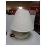 White Wide Base Lamp