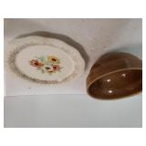 Brown Bowl, Decorative China Plate