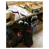 Golf Clubs and Bag