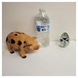 Cast Iron Pig And Paper Weight