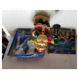 Christmas Lights & Santa Figure