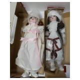 Heritage Porcelain Dolls In Original Box