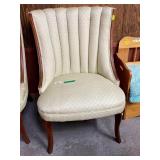 Conways Upholstery Beige/Light Green Chair -