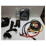 Think Fast Rugged Deluxe Resistance Band Workout