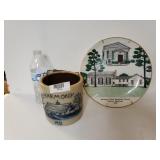Harmony Maryland Crock And Decorative Plate