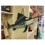 Blue Marlin Metal Wall Decor