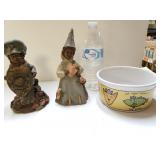 Tom Clark Gnomes And Cat Bowl