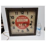 Antique Arrow Beer Clock. Untested