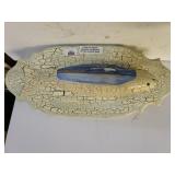 Rose Doster Fish With Workboat Painting