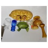 Green Hen On Nest Bowl, Egg Plate & More