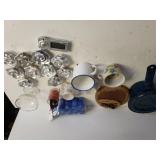 Floating Candles, Small Blue Speckled Pot & More