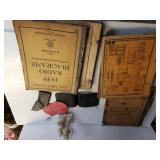 Vintage Radio Diagram Manuals, Statue  & More