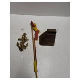 Cow Bell, Anchor Door Knocker,  Vintage Toy