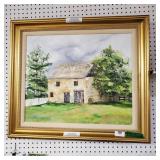 Delaware Historical Building Oil Painting By Rose