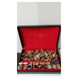 Large Lot Of Mens Jewelry - Cuff Links, Tie Pins,