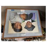 Sisters & Friend Pastel Painting By Rose Doster