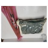 Pink Parasol & Green Kitchen Valance