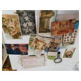 Assorted Vintage Postcards,  Coin Case & More