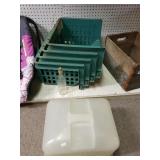 Cupcake Holder And Plastic Bins