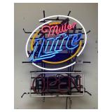 Miller Lite Open Neon Sign - Partially Lights Up