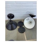 Two Wall Mount Lamps with Brackets