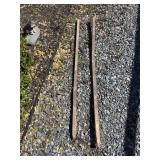 Vintage Cast Iron 56" Pinch Point Pry Bars