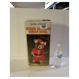 Vintage Roller Skating Santa Bear