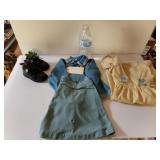 Vintage Girls Toddler Clothes And Shoe Planters