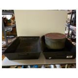 Vintage Sewing Box And Pans
