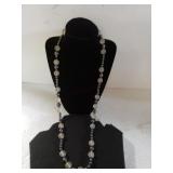 Heavy Beaded Black/Grey Necklace