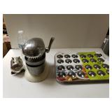 Vintage Juicer And Mini Muffin Pan