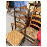 Lot of Ladderback Antique Chairs