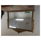 Golden Framed Wall Mirror