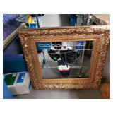 Large Gold Tone Picture Frame. No Glass