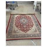 Oriental Are Rug - Red Trim - 62.5"x91"