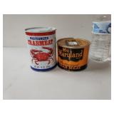 Crab Meat Tins. Sealed