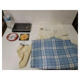 Storage Box. Coasters And Tablecloth