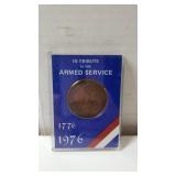 In Tribute To The Armed Service Coin 1776-1976