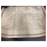 Map MD & VA Augustus Mitchell Dated 1831