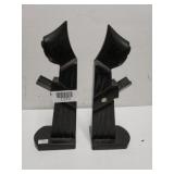 Metal Bookends Monk Reading A Book