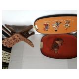 Serving Trays & Wooden Tray Holder