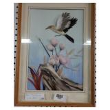 Bird Art Picture Made With Real Feathers