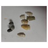 Indian Arrowheads And Civil War Bullets