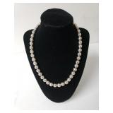 Silver Beaded Necklace Clasp Marked 925