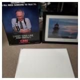 2 Large Pictures And Dry Erase Board