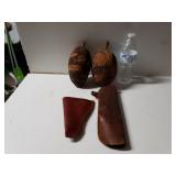 Carved Coconuts, Gun And Knife Holster