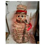 .Light Up Christmas Snowman. Tested. Works