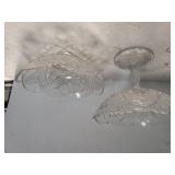 Beveled Stemware Serving Bowl & Bowl