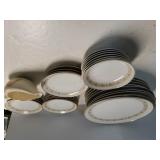 Japanese Imperial Gold Rimmed Plates, Bowls,