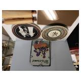 Outdoor Welcome Sign, Decorative Plates  & More
